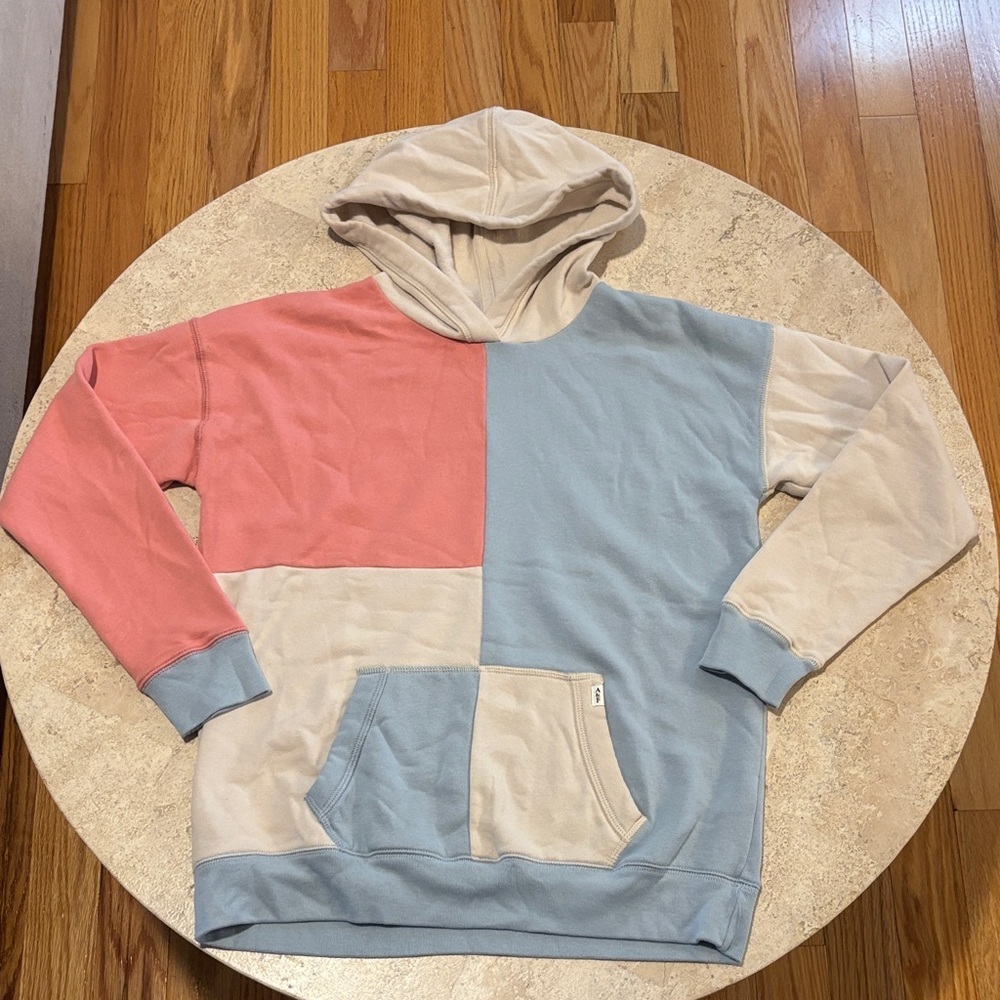Abercrombieβ & Fitch 15/16 Colorblock Hoodie in Pink and Blue